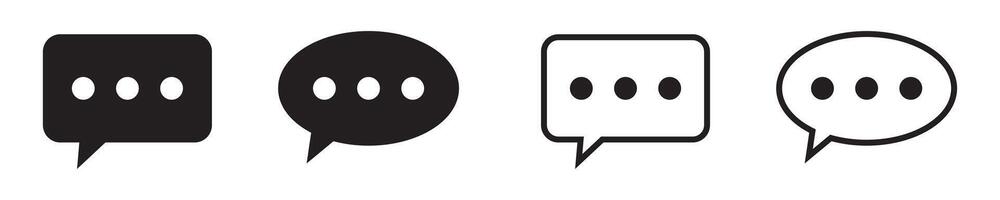 Chat icon. Talk bubble speech icon. Dialogue balloon icon. vector