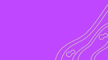 abstract white line wavy illustration on purple background for background, backdrop, copyspace vector