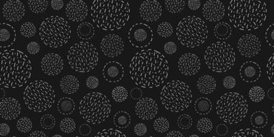 Abstract geometric seamless pattern. Shapes, strokes, spots, circles. Balls of thread. Hobbies, handicrafts. Simple texture. Repeating background for wallpaper, packaging, textiles. vector