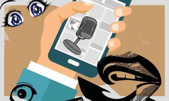 collage art, vintage news vector