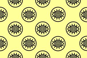 Seamless abstract pattern. Open eye. Esoteric symbol. illustration vector