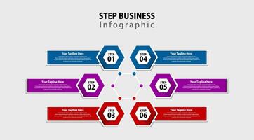 Modern business style options banner. Can be used for workflow layout, diagram, number options, step up options, web design. Presentation business infographic template colorful design vector