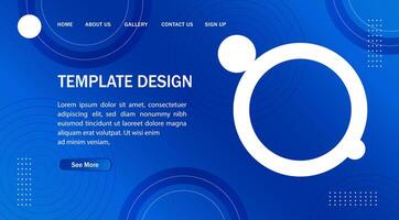 Abstract Circle Modern Banner Background. for web landing page, banner, poster background vector