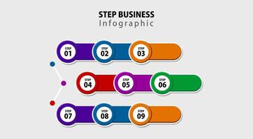 Modern business style options banner. Can be used for workflow layout, diagram, number options, step up options, web design. Presentation business infographic template colorful design vector
