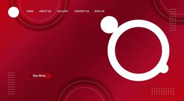 Abstract Circle Modern Banner Background. for web landing page, banner, poster background vector