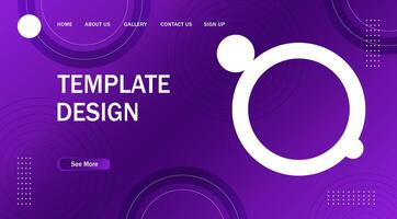Abstract Circle Modern Banner Background. for web landing page, banner, poster background vector