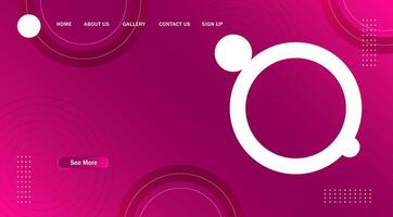 Abstract Circle Modern Banner Background. for web landing page, banner, poster background vector