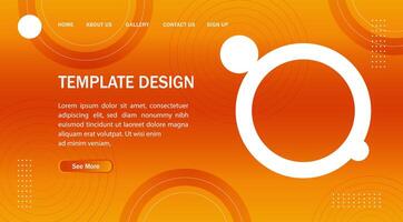 Abstract Circle Modern Banner Background. for web landing page, banner, poster background vector
