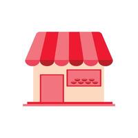 Store icon isolated on white background for your web and mobile app design, Store logo concept. Flat design modern illustration concept of online shopping. logo icon of a shop vector