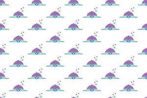 Abstract book seamless pattern background vector