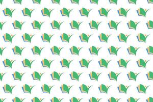 Abstract book seamless pattern background vector