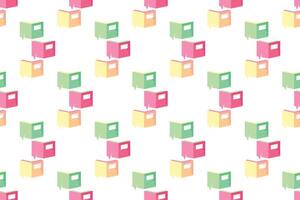 Abstract book seamless pattern background vector