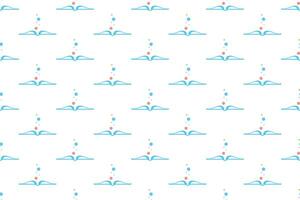 Abstract book seamless pattern background vector