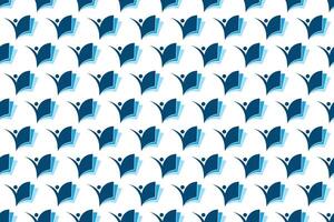 Abstract book seamless pattern background vector