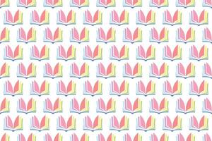 Abstract book seamless pattern background vector
