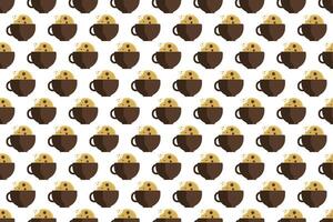 Cookies seamless pattern background vector