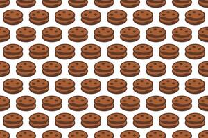 Cookies seamless pattern background vector