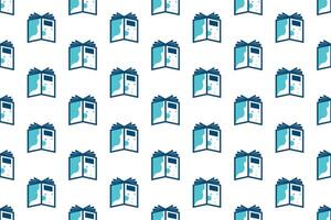 Abstract book seamless pattern background vector