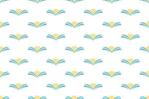 Abstract book seamless pattern background vector