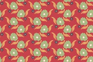 Abstract flower seamless pattern background vector