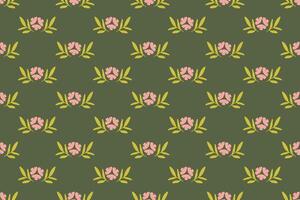 Abstract flower seamless pattern background vector
