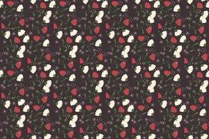 Abstract flower seamless pattern background vector