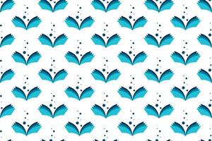 Abstract book seamless pattern background vector