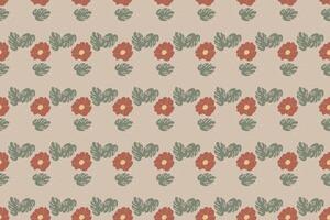 Abstract flower seamless pattern background vector