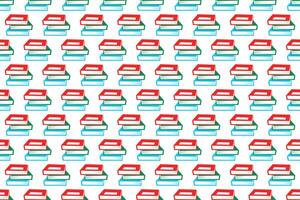 Abstract book seamless pattern background vector