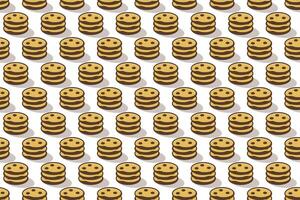 Cookies seamless pattern background vector