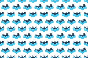 Abstract book seamless pattern background vector