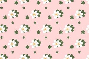 Abstract flower seamless pattern background vector