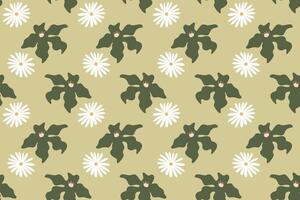Abstract flower seamless pattern background vector