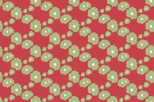 Abstract flower seamless pattern background vector