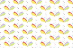 Abstract book seamless pattern background vector