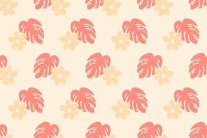 Abstract flower seamless pattern background vector