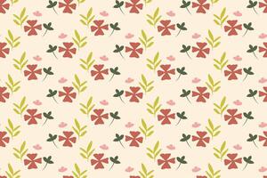 Abstract flower seamless pattern background vector