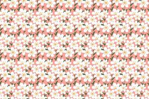 Abstract flower seamless pattern background vector