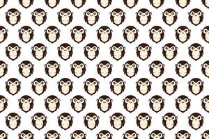 Monkey head seamless pattern background vector