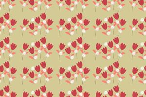 Abstract flower seamless pattern background vector