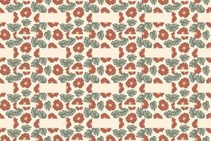 Abstract flower seamless pattern background vector