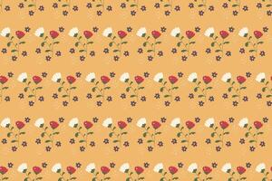 Abstract flower seamless pattern background vector