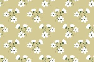 Abstract flower seamless pattern background vector