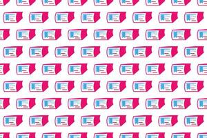 Abstract book seamless pattern background vector