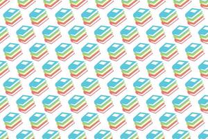 Abstract book seamless pattern background vector