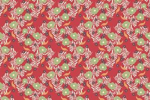 Abstract flower seamless pattern background vector