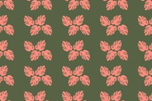Abstract flower seamless pattern background vector