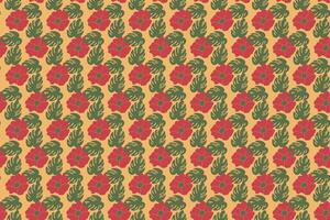 Abstract flower seamless pattern background vector