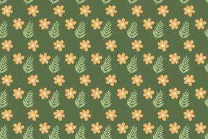 Abstract flower seamless pattern background vector