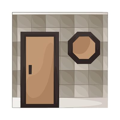 Illustration of house wall